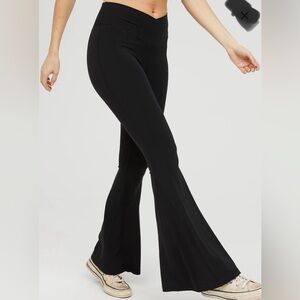 Aerie Black Flare Pants